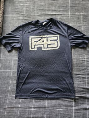 Sport-Tek Navy short sleeve tee with White logo